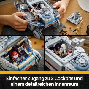 Set LEGO Star Wars Juggernaut 75413, 813 piese, cu 5 figurine si lumina - Img 4