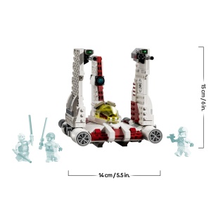 Set LEGO Star Wars V-19 Torrent - 567 piese, 3 minifigurine, joc creativ - Img 7