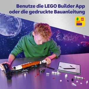Set LEGO Technic NASA Artemis SLS - Racheta si Raumschip, 632 piese, 70 cm - Img 7