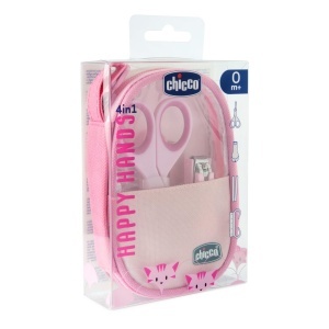 Set Manichiura pentru Fete Chicco, cu 5 Unelte, Culoare Rosa, 0 luni - Img 2
