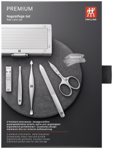 Set Manichiura si Pedichiura ZWILLING TWINOX 5 Piese Carcasa Aluminiu Negru - Img 6