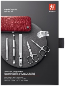 Set manichiura ZWILLING 5 piese, etui din piele naturala, design elegant - Img 6