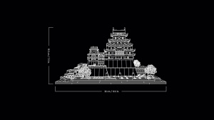 Set model LEGO Architecture Burg Himeji 21060, pentru adulti, cu 4 copaci de cires - Img 8