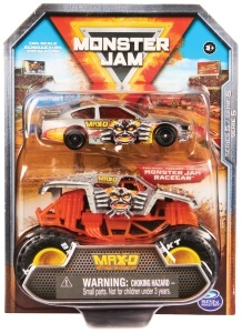 Set Monster Jam - Camion si Rennaut cu Design Detaliat, 164, pentru Stunts - Img 4