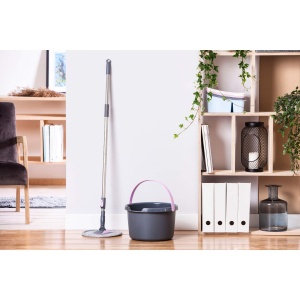 Set mop cu galeata si microfibra York ROLLUP, sistem ergonomic, telescopic - Img 7