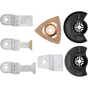 Set Multitool Metabo 7 piese, accesorii pentru lemn si metal, compatibilitate larga