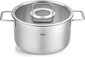 Set Oale Fissler Pure Collection 4 piese, otel inoxidabil, inductie, cu capac din sticla - Img 2