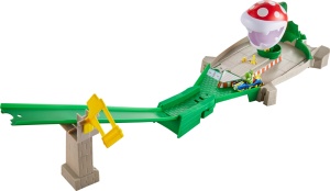Set Pista Hot Wheels Mario Kart Piranhapflanzen cu Masinuta Die-Cast, Multicolor
