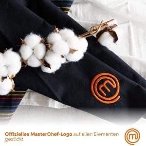 Set prosoape de bucatarie MasterChef, 4 buc, 100 bumbac, negru, design curcubeu - Img 5