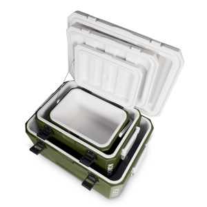 Set racitoare IGLOO 55L 27L 11L, design compact, robust, verde - Img 3