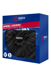 Set Rad Covers Sparco Roma 15 inch Negru, 4 bucati - Img 6