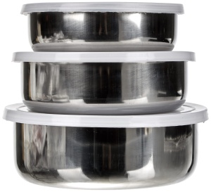 Set recipiente Ibili 712000 din otel inoxidabil 3 bucati capac din plastic - Img 3