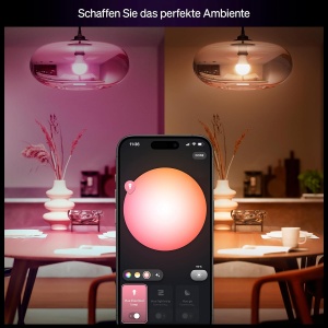 Set Starter Philips Hue Essential Bridge 4 Becuri LED E27, Alb si Colorat, Dimmabile - Img 3