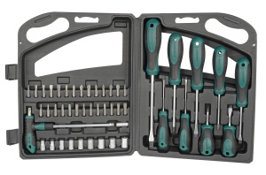 Set surubelnite biti si chei tubulare Bruder Mannesmann M11247 47 piese garantie 10 ani - Img 2