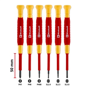 Set surubelnite Einhell 6 piese izolate 1000V varfuri S2 manere ergonomice - Img 8