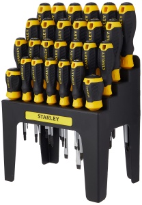 Set surubelnite Stanley 062142, 26 piese, suport inclus, greutate redusa