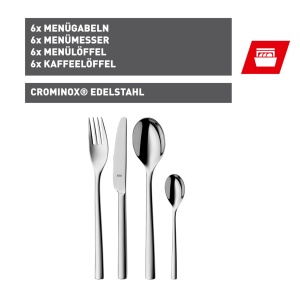 Set tacamuri 24 piese Silit Trend, inox Crominox, rezistent la zgarieturi - Img 3
