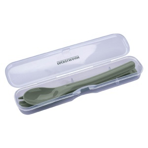Set tacamuri Fackelmann To Go 4 piese plastic rezistent verde ideal pentru calatorii si copii