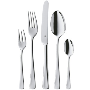 Set tacamuri WMF Denver 60 piese inox Cromargan finisaj lucios pentru 12 persoane