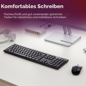 Set Tastatura si Mouse Lenovo 100 Combo, Wireless, 2,4 G, Negru - Img 4