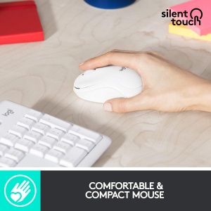 Set Tastatura si Mouse Logitech MK295, tehnologie SilentTouch, culoare alb - Img 4