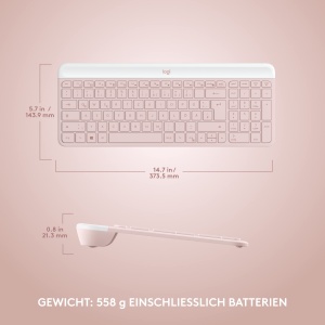 Set Tastatura si Mouse Logitech MK470 Slim Combo, Wireless, Design Modern - Img 9