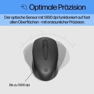 Set tastatura si mouse wireless HP 330, QWERTZ, 2,4 GHz, negru - Img 3