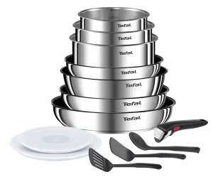 Set Tefal Ingenio Emotion, 13 piese, inox, antiaderent, inductie