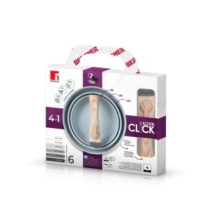 Set tigai BERGNER CLICKCOOK 4 piese (182024 cm), verde, aluminiu reciclabil - Img 6