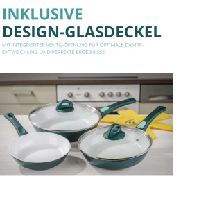 Set tigai Genius Cerafit Fusion 7 piese ceramica antiaderenta rezistenta termica pana la 455degC - Img 6