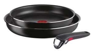 Set tigai Lagostina Ingenio Essential Plus, 3 piese, aluminiu, antiaderent, 24 si 28 cm