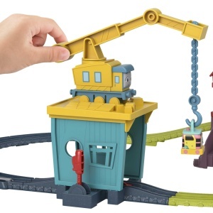 Set tren Fisher-Price HDY58 Thomas Friends 18 piese cu locomotiva motorizata albastru - Img 5