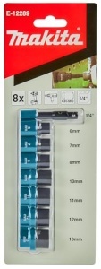 Set tubulare de impact Makita, 8 piese, 14, cu adaptor, 6-13 mm - Img 2
