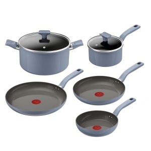 Set vase ceramice Tefal Cera Color On G922S704 7 piese antiaderent albastru