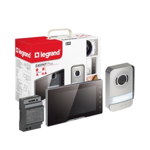 Set videointerfon LEGRAND EASYKIT Plus monitor 7 inch camera wide-angle IP54 IK07