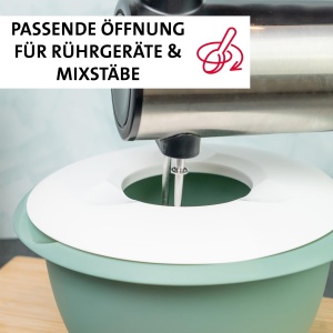Set Westmark Ruhrschussel si Ruhrbecher Helena Mint-VerdeAlb Capacitate 25L si 14L BPA-Free - Img 3