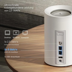 Set Wi-Fi Mesh TP-Link Deco BE65 Pro, Tri-Band, 2 unitati - Img 6