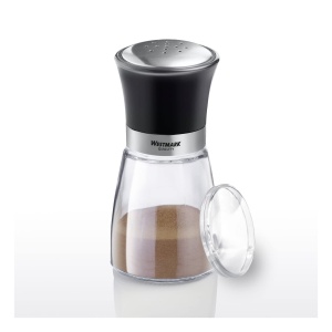 Shaker de condimente Westmark, cu capac de aroma, model de gauri fine, capacitate: 190 ml, sticla/otel inoxidabil/plastic, Blacky, transparent/negru/argintiu, 63502260 - Img 4