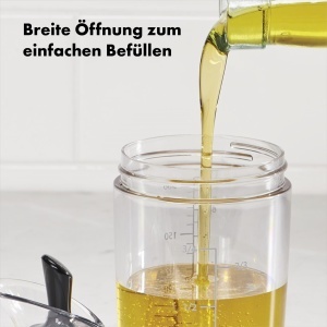 Shaker pentru Dressing OXO, 350 mL, Negru - Img 6