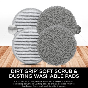 Shark, XKITP7000D Soft Scrub 2 Tampoane lavabile pentru praf cu abur si scrub - Img 2