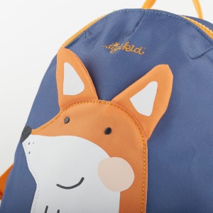 SIGIKID 25225 Mini Rucsac Fox Rucsac pentru copii pentru cresa, cresa, excursii recomandate fetelor si baietilor de la 2 ani, Albastru/Portocaliu 29 cm - Img 8