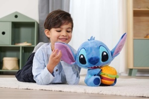 Simba Disney Stitch Plus Albastru 25cm Cu Burger In Mana - Img 3