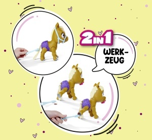 Simba Pamper Petz Pony 105950009 Jucarie Interactiva 24cm cu Functii de Hidratare si Schimbare Culoare - Img 6