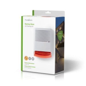 Sirena Dummy de Securitate - Design Realist, IP44, Portabila, PortocalieAlb - Img 3