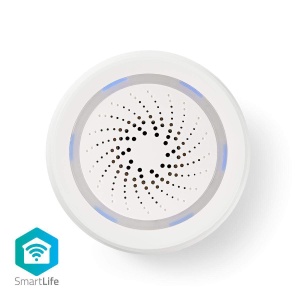 Sirena Inteligenta Smartlife - Wi-Fi, 8 Sunete, 85 dB, Alb - Img 2