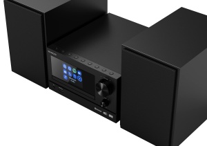 Sistem audio stereo Kenwood M-7000S, 2x30W, Bluetooth, USB, CD, Negru - Img 5