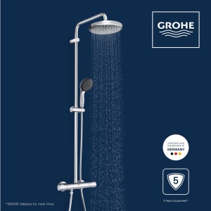 Sistem de dus GROHE Vitalio 210, crom, 9.5 lmin, cu termostat - Img 9