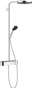 Sistem de dus hansgrohe Pulsify S, cap de dus 260mm, crom, EcoSmart