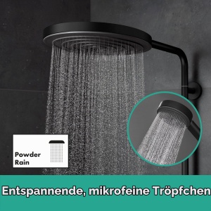 Sistem de dus hansgrohe Pulsify S Puro, Mattschwarz, 260 mm, EcoSmart - Img 3