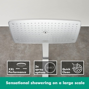Sistem de dus hansgrohe Raindance Select E, 360 x 190 mm, crom, cu termostat - Img 2